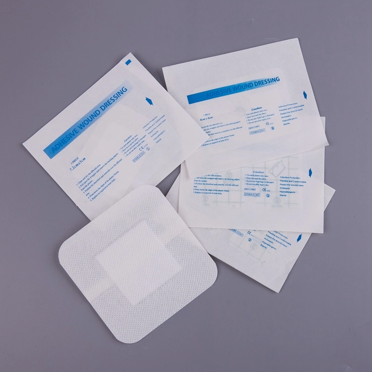 Eo Sterilize Spunlace Non Woven Waterproof Self Adhesive Wound Dressing with Pad