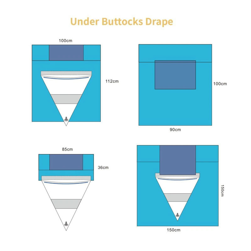 Disposable Sterile Surgical Pack Hip Drape