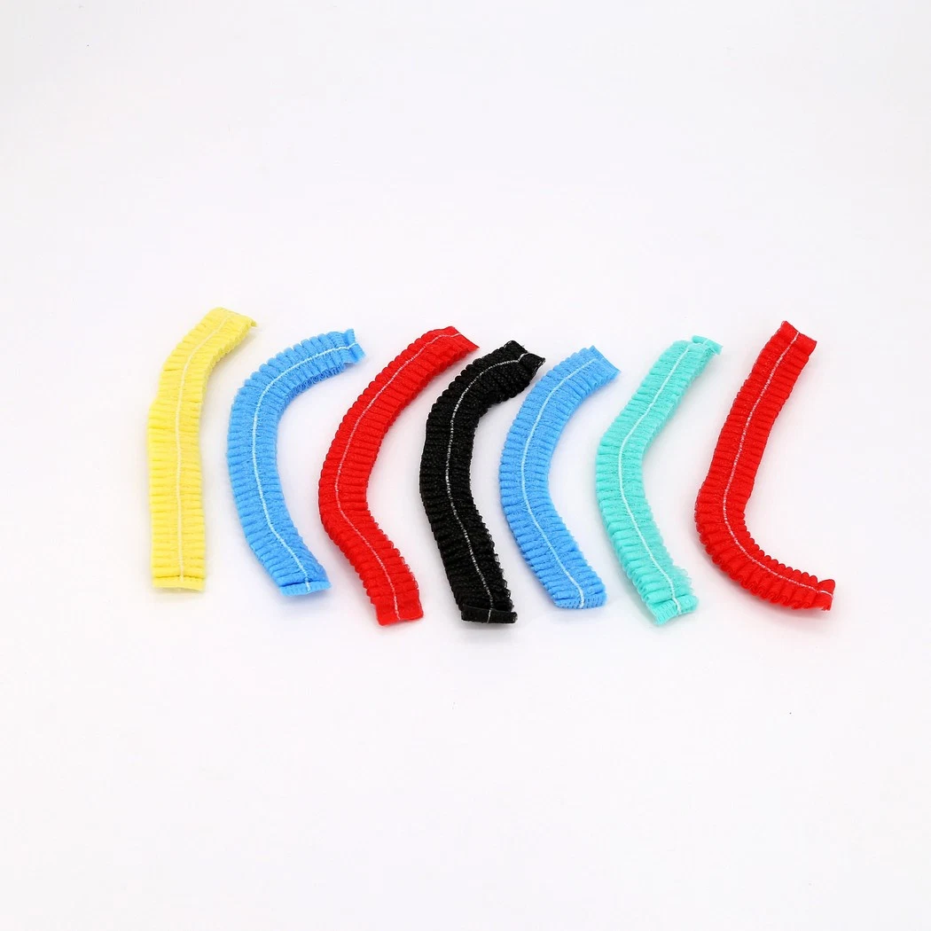 Medical Disposable Doctor/Nurse Use Blue/White/Green Waterproof Elastic Anti-Slip Clip Cap