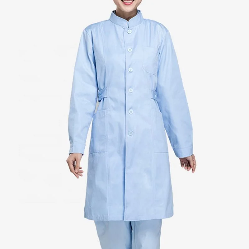 Best Quality White Nurse Uniform Dress Short Sleeve Skirt Scrub Uniform Dress for Hospital