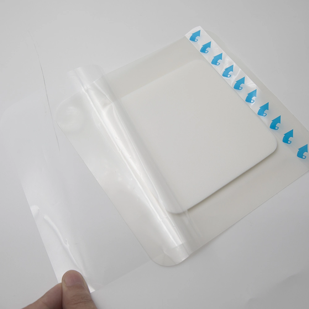 Hydrocolloid Foam Dressing 6X6 in, Ultra-Thin Border Adhesive Dressing Used for Medium to Heavy Exuding Wounds