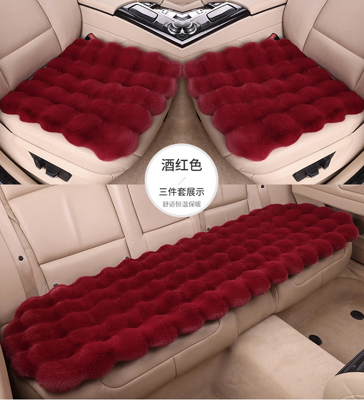 2024 Luxury Warm Winter Seat Cover China Factory Wholesale Fashion Sheepskin Car Seat Cushion Covers