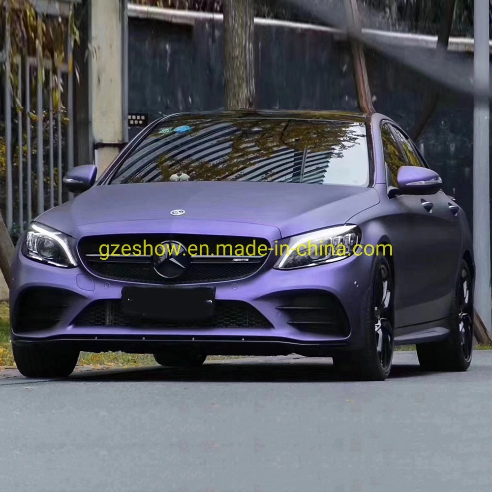 New Arrival Matte Metallic Flake Light Purple Car Wrap Vinyl