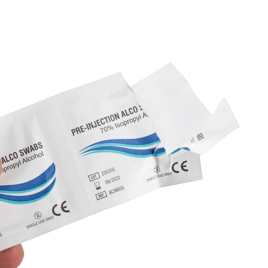 Blister Pack 75% Ethyl Sterilize Alcohol Cotton Ball 75% Alcohol Isopropyl Cotton Swab