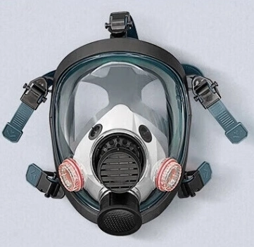 Dual Anti Paint Chemical Dust Smoke Smog Gas Full Face Shield Protective Mask