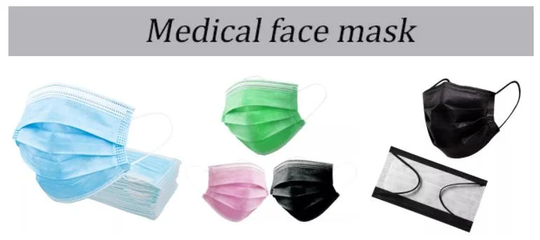 Hospital Disposable Surgical Face Masks with Earloop Bfe 99% Surgical Face Mask