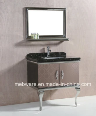 Stainless Steel Bathroom Cabinet / Floor Standing Bathroom Furniture