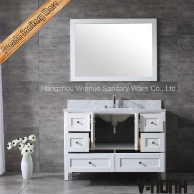 48" Free Standing Modern White Bathroom Vanity Bath Furniture