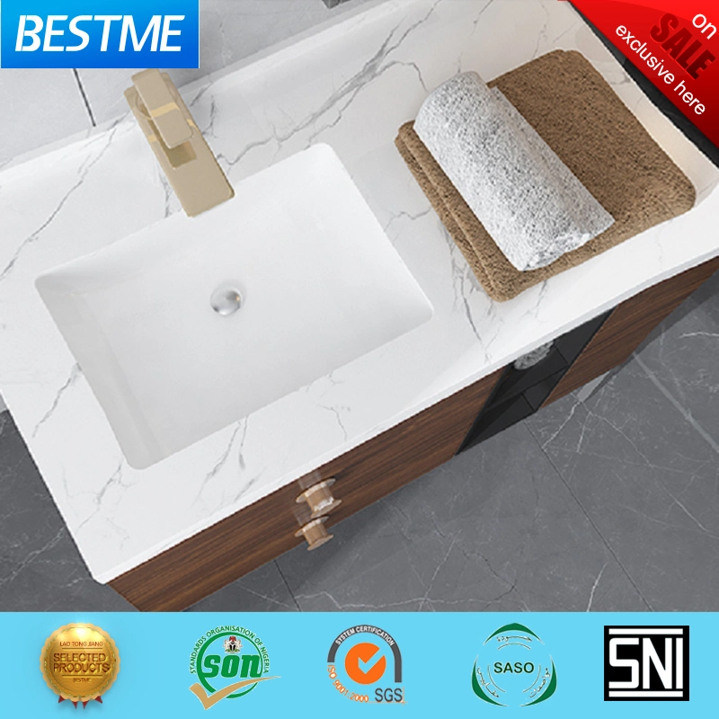 Wholesale Modern Style Vanity Waterproof Sanitaryware Bathroom Plywood Cabinet (BY-X7171-3)