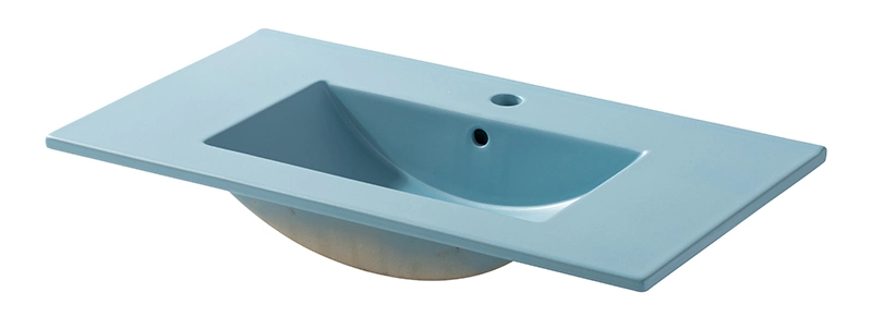 Chaozhou Ceramic Hand Made Color Cabinet Wash Basin for Bathroom Vanity