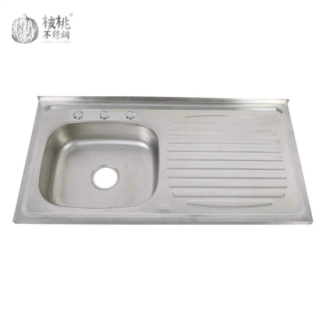 Walnut Wls8050-B Kitchen Sink SUS304/201 Stainless Steel Factory Wholesale Polished OEM/ODM Customized New Design Wash Basin