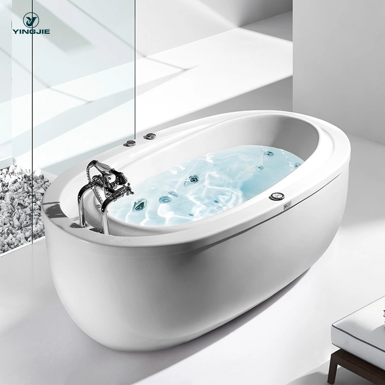 Bathtub Manufacturer Indoor Luxurious Jet Whirlpool Freestanding Acrylic Classic Massage Bathtub