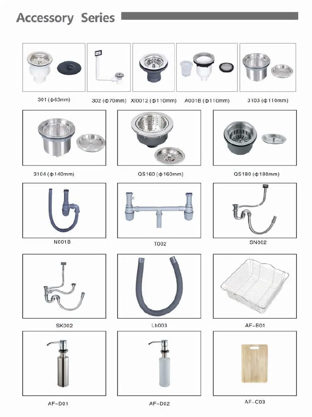OEM/ODM Brands Stainless Steel Double Sink Basin with Drainboard