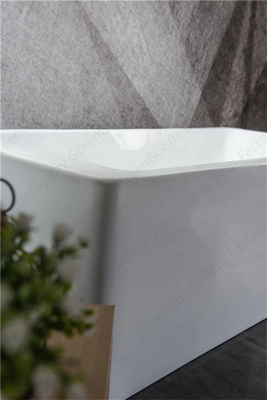 CE Malaysia Competitive Price Home Relax Big Freestanding Soaking Resin Acrylic Massage Jet Whirlpool Tab Mandi Bathtub