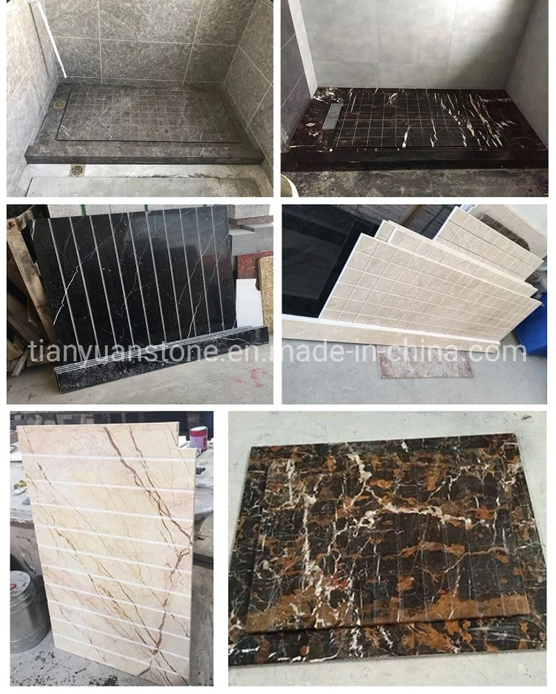 Natural Stone/Granite/Marble Bathroom Corner Bath Shower Base for Project