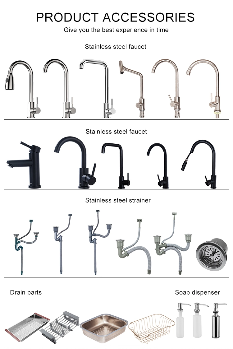 Sink Single Tank Kitchen Sink Thickened 304 Stainless Steel Sink Single Tank Factory Direct Supply