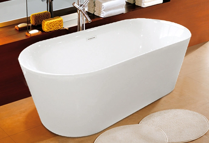Oval Whirlpool SPA Freestanding Acrylic Bath Tub with CE Cupc Bathroom Bathtub Massage SPA Jacuzzi Tub for Sanitary Ware