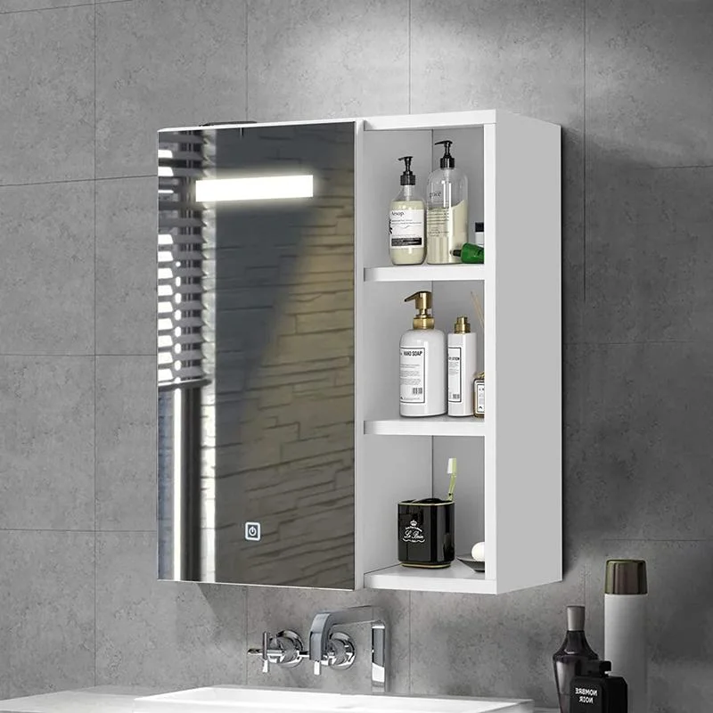 Bathroom Mirror Cabinet with LED Lights Wall Mounted Bathroom Mirror Storage Cabinet