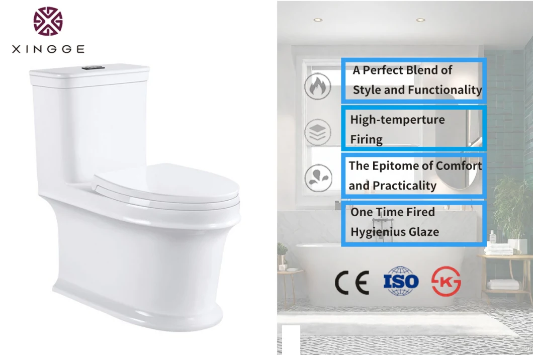 Chaozhou Hot Selling Siphonic Bathroom Ceramic Western Style Toilet