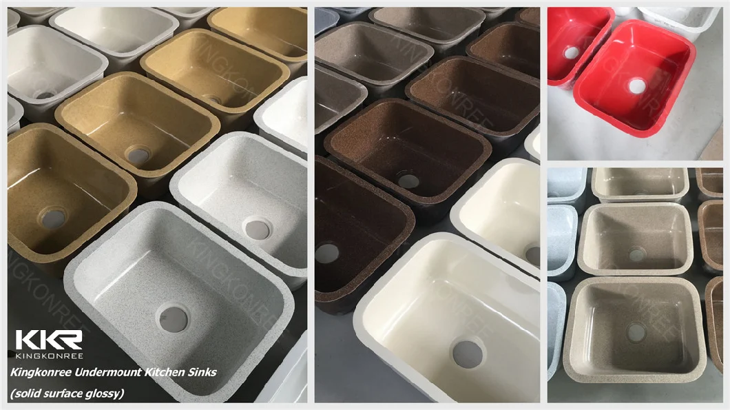 Solid Surface Resin Kitchen Sink for Countertop