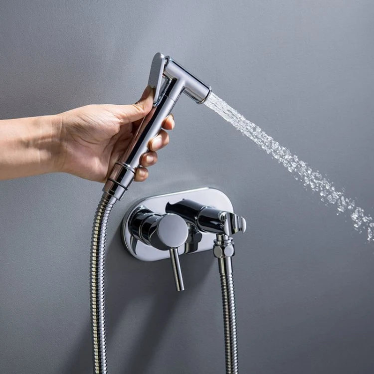 Sanipro High Quality Concealed Brass Bidet Toilet Shower Kit Handheld Hot and Cold Mixer Bathroom Bidet Sprayer Set