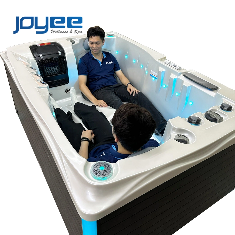 Joyee Small Freestanding Acrylic Exterior SPA Hot Tub with LED Jets