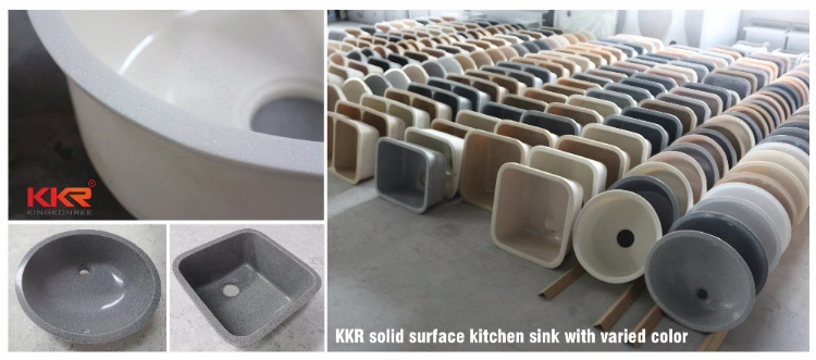 Solid Surface Composite Stone Acrylic Resin Quartz Kitchen Resin Basin Sinks