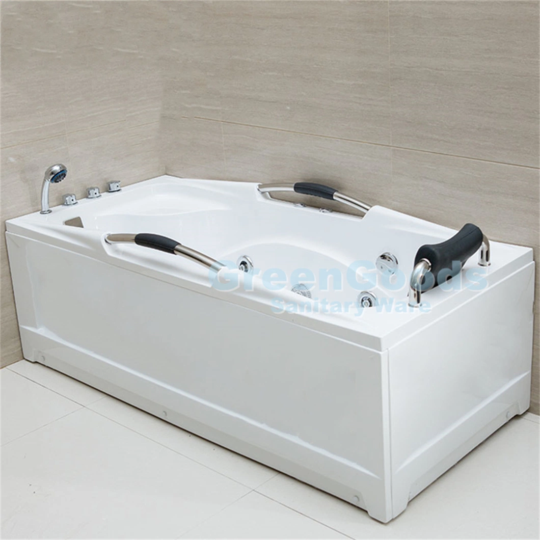 CE UK Popular One Person Bath Tubs Jets Massage Bathtub with Heater