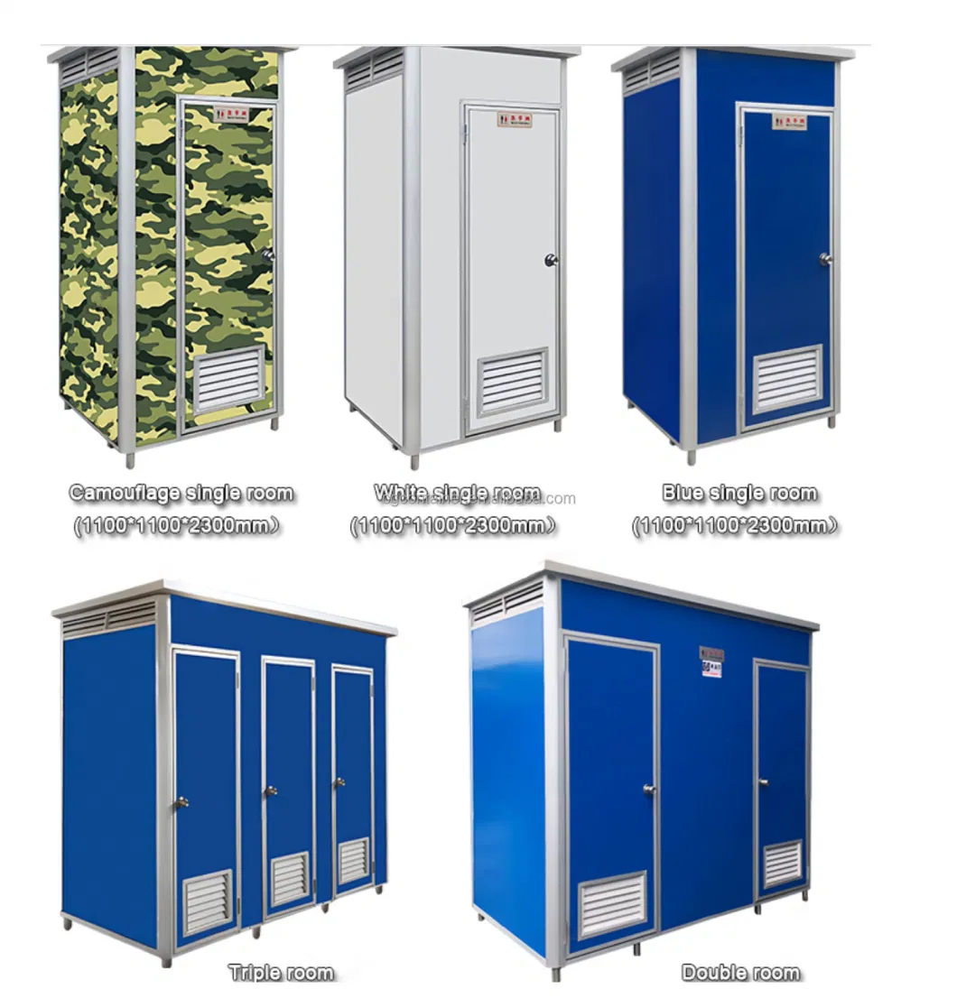 Prefabricated Light Frame Easy Assemble Steel Mobile Customized Mobile Public Toilet