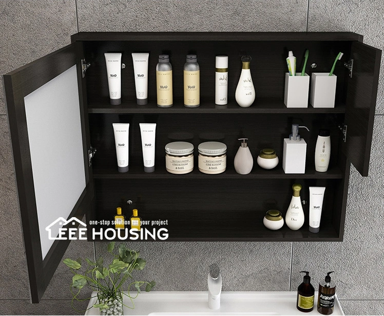 Modern Design Wall Mounted Bathroom Vanity Cabinet with Large Mirror Storage Cabinets Made in China