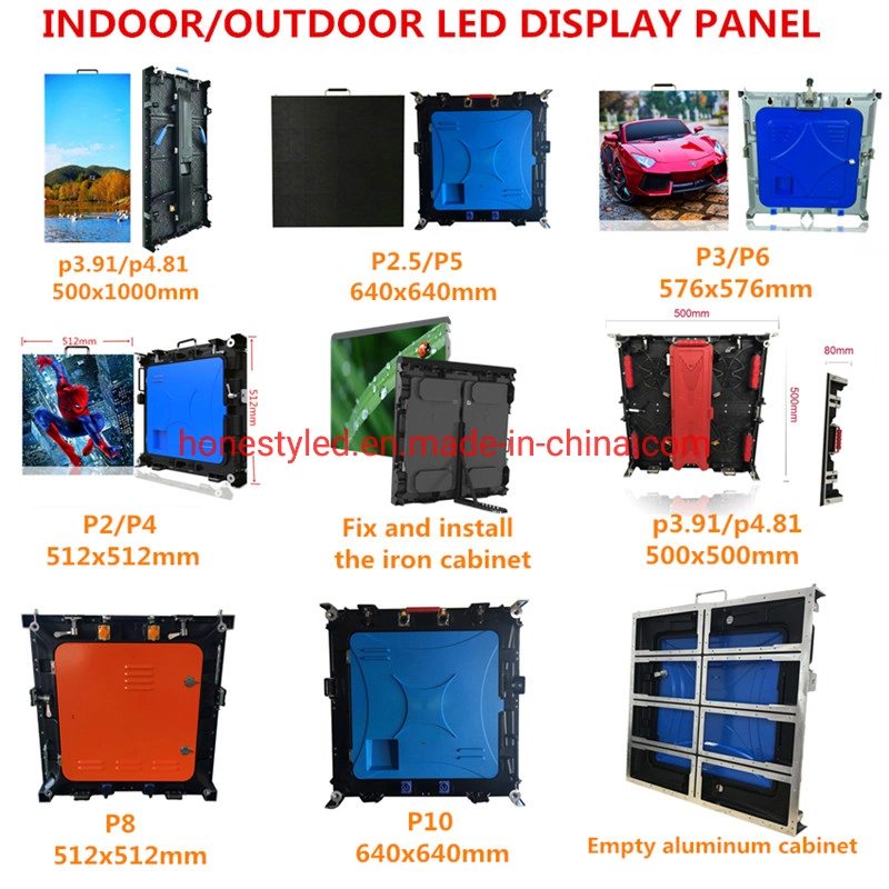 Lowest Price Die-Casting Aluminum 768X768mm LED Cabinet Outdoor P8 Rental LED Display Screen Outdoor LED Video Wall