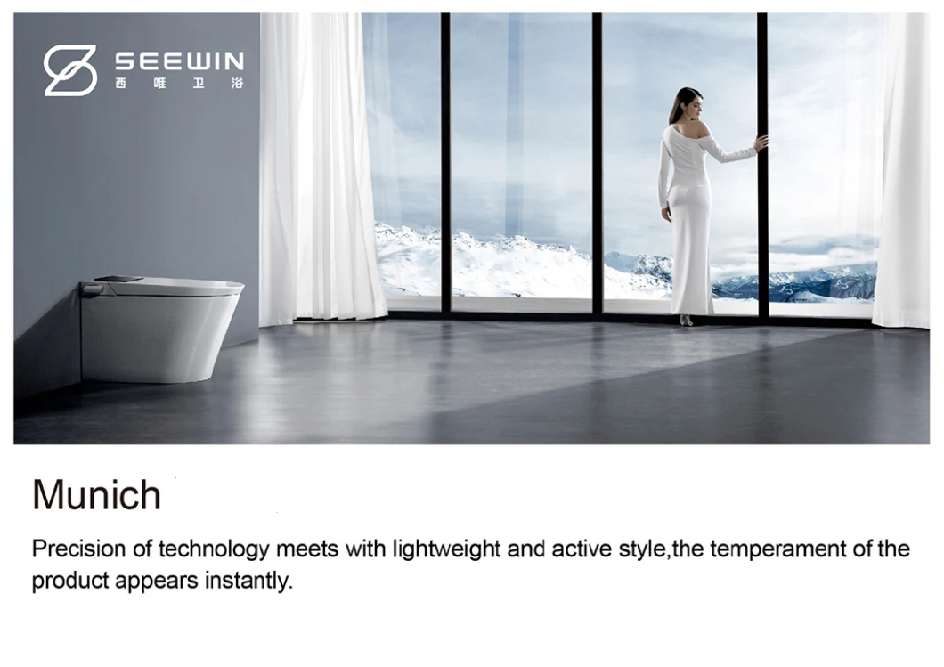 UL Approved Tankless All-in-One Machine Hydrocone Type Floor-Standing Smart Toilet Bidet