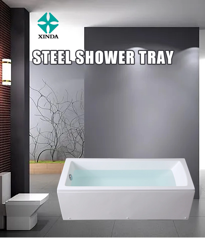 Custom White Bathroom Modern Bathroom Ensuite Steel Enamel Shower Tray