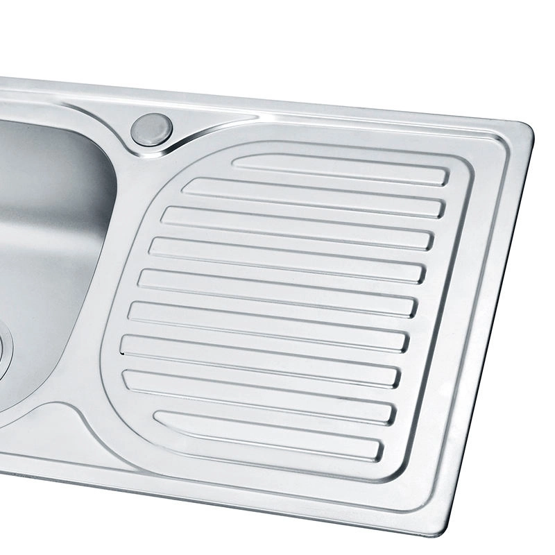 Best Selling Popular Design Drainboard Single Bowl Rectangular Quartz Stone Granite Kitchen Sink
