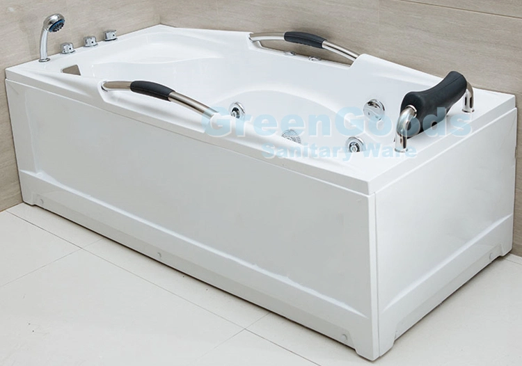 Greengoods Sanitary Ware 2 Persons Double Bath Tub with Skirt Bathtubs Suppliers