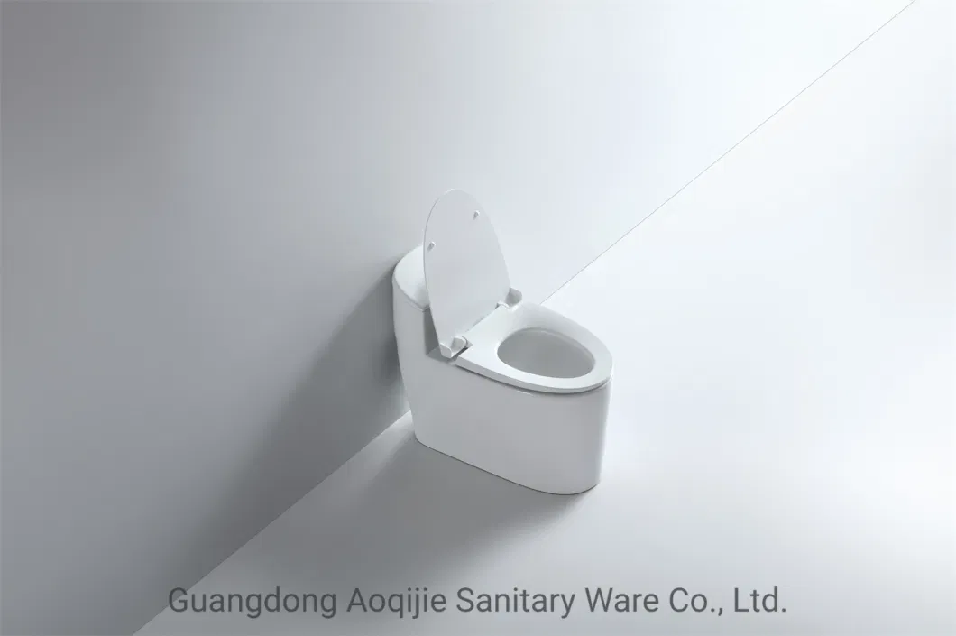 Luxury Siphonic Bathroom Sanitary Ware Wc One Piece Ceramic Round Toilet Bowl and Sink Set White Glossy Toilet Commode Easy Clean Smooth Glaze One Piece Toilet