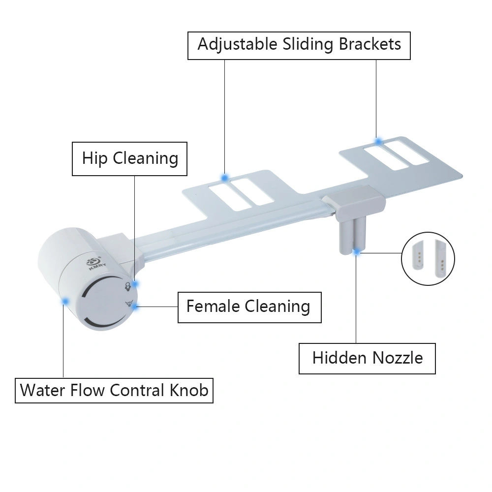 Non Electronic Bidet Attachment Sell Cleaning Nozzle Bidet for Toilet Seat