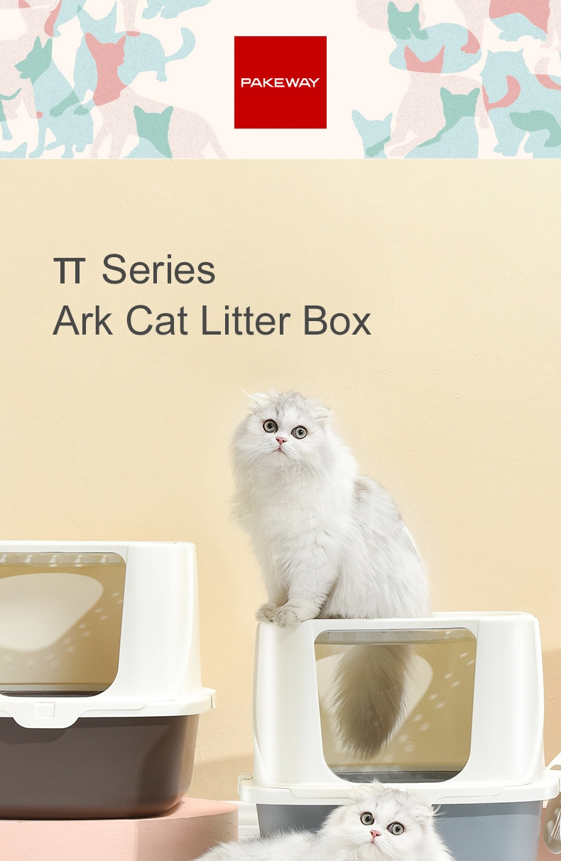 Factory Wholesale Household Large Capacity Hand Clean Cat Litter Box Cat Toilets with Lid