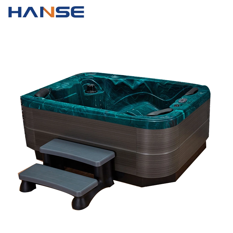 Luxury Outdoor Hydro Jet Massage Bathtub Freestanding 3 Person Garden SPA Hot Tub for Adults