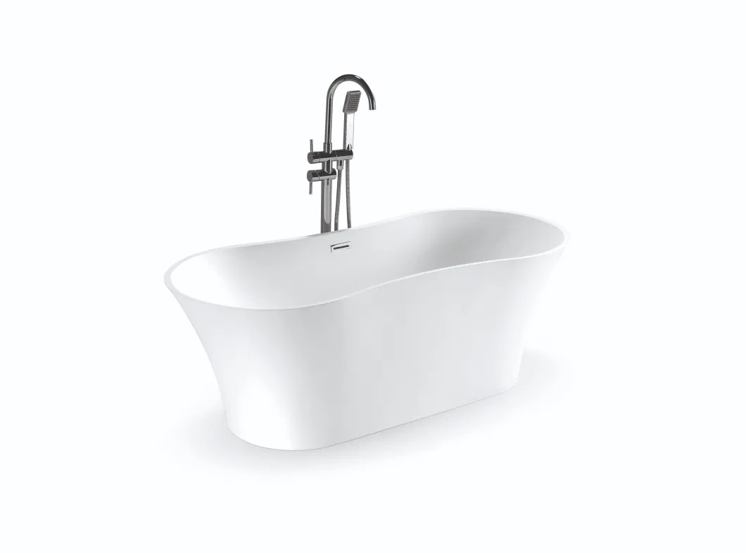 Freestanding Acrylic Solid Surface Bath Tub Outdoor Bathtubs Soaking Baths Hotel Bathroom