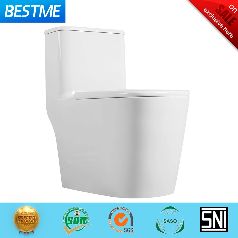 Easy Clean Glazed Sanitary Wares Ceramic Siphonic One Piece Toilet (BA-5168A)