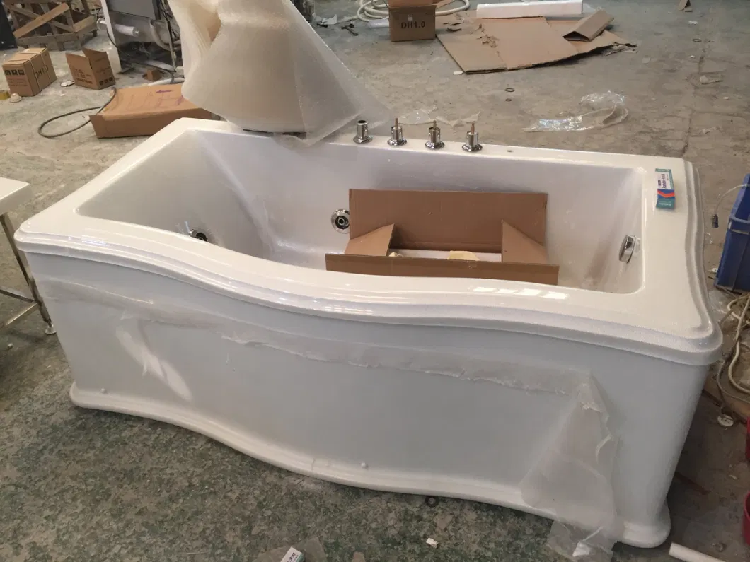 Bathtub Manufacturer Indoor Luxurious Jet Whirlpool Freestanding Acrylic Classic Massage Bathtub
