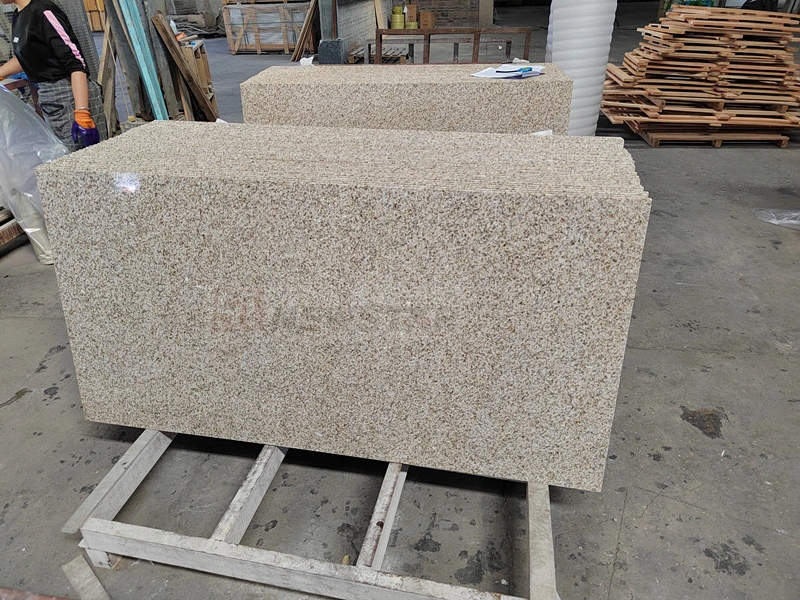 Luxury Living Room Shandong Yellow Rusty Granite Kitchen Top Bathroom Shower Wall Paving Shower Tray Granite Wholesale