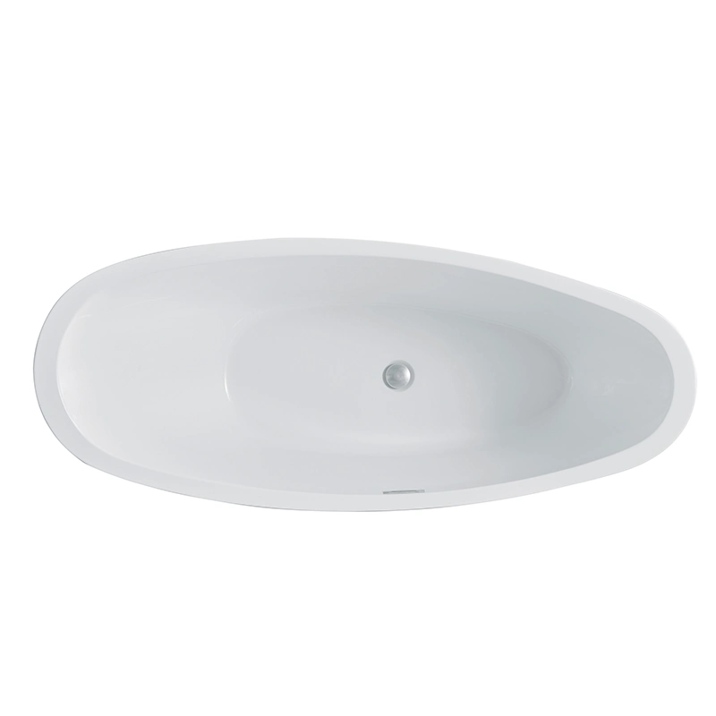 Hot Sale Modern Design Bath Tub White Free Standing Alone Soaking Acrylic Bathtubs