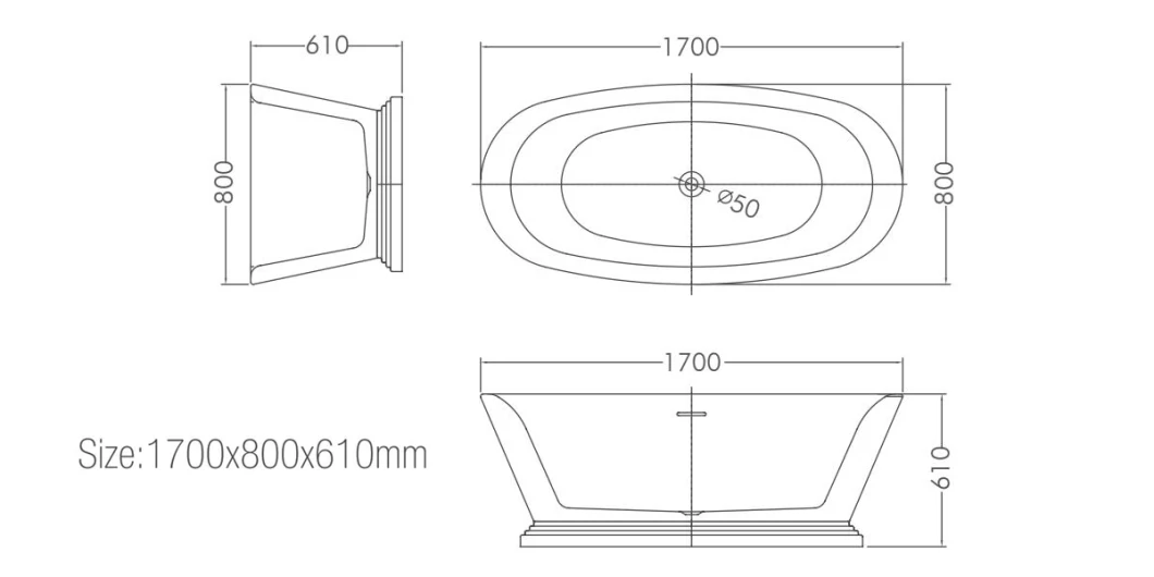 Ortonbath Adult Acrylic Freestanding Hot Swim SPA Bathtub Bath Tub Freestanding Plastic Sanitary Ware Soaking Bathtub for 2 Person