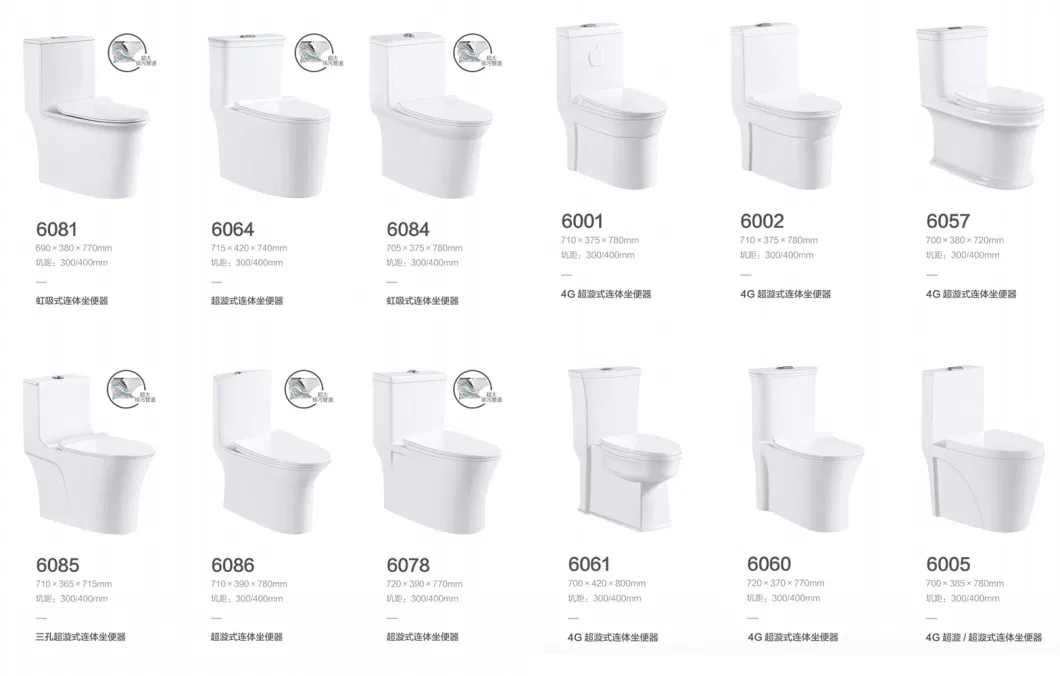 Round White Washdown One Piece Toilet Bathroom Wc Ceramic Sanitaryware Toilet