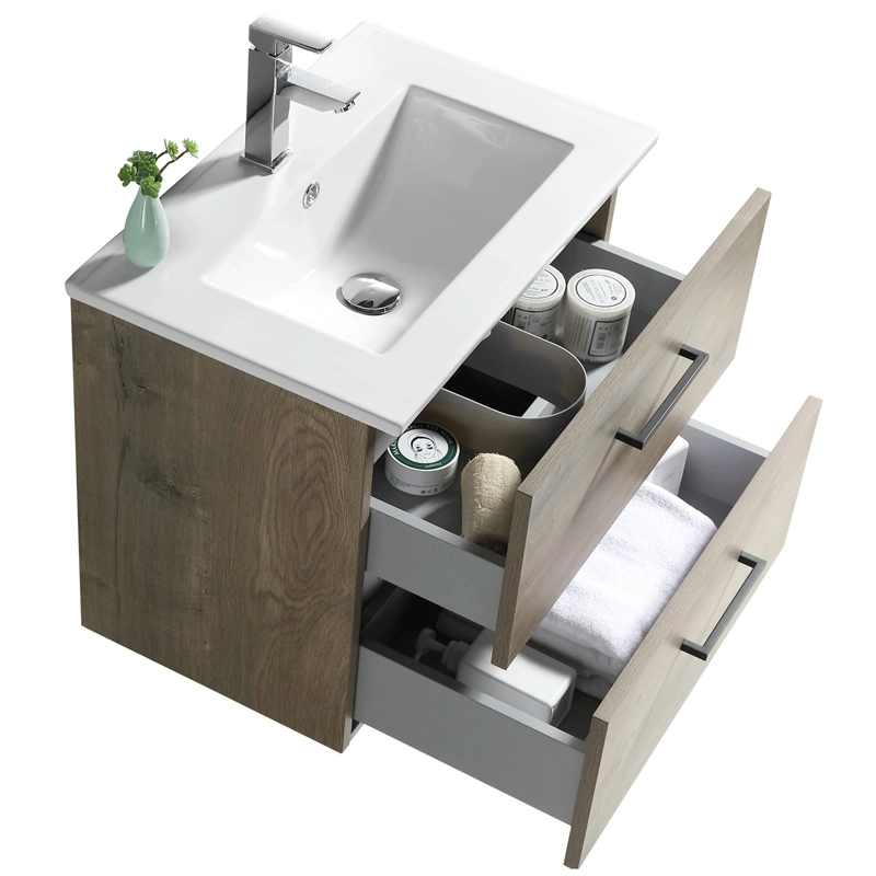 Wall Hung Forest Woodgrain 600mm Bathroom Vanity Cabinets