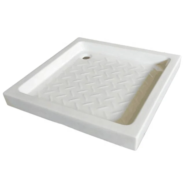 Wc Sanitaryware Good Quality White Square Bathroom Ceramic Shower Tray