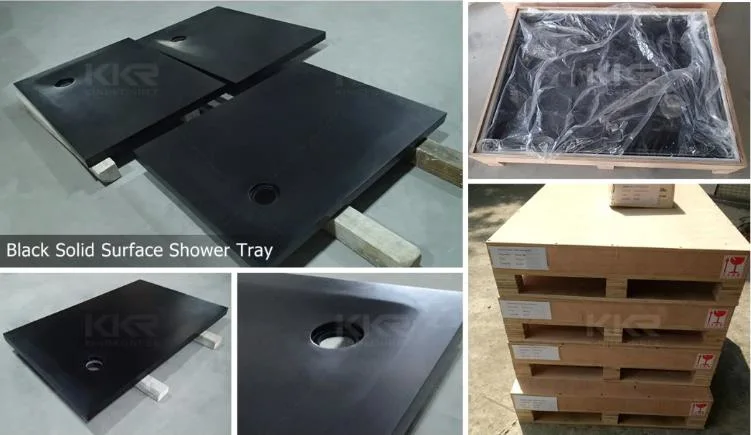 Hight Quality Ant-Slip Artificial Stone Resin Shower Base Tray