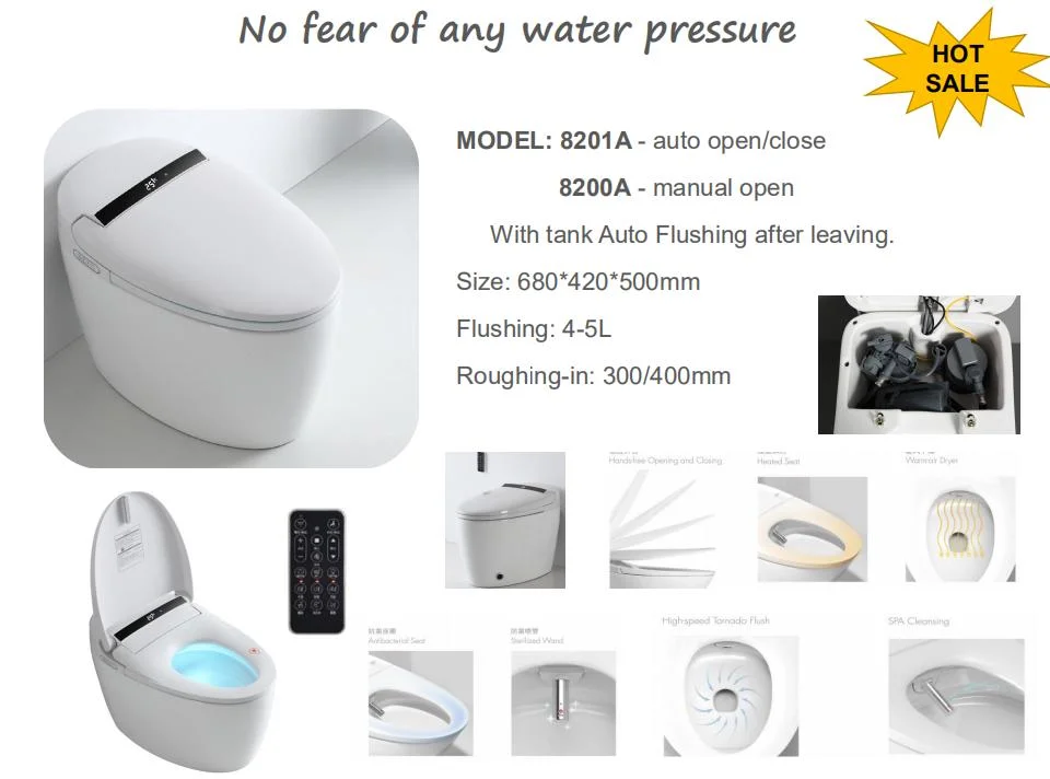 Smart Toilet Seat Bidet with Heated and Washing
